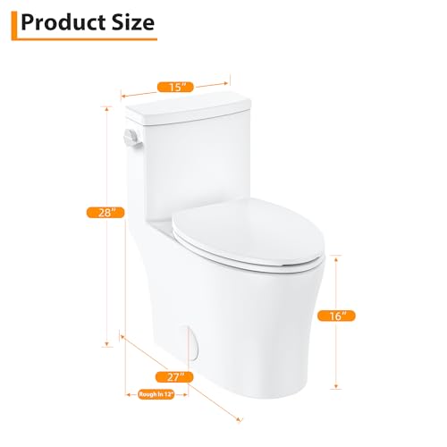 One-Piece Toilet for Bathroom Comfort view 2