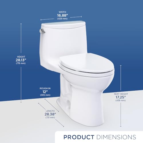 TOTO® Ultramax® One-Piece Elongated 1.28 view 4