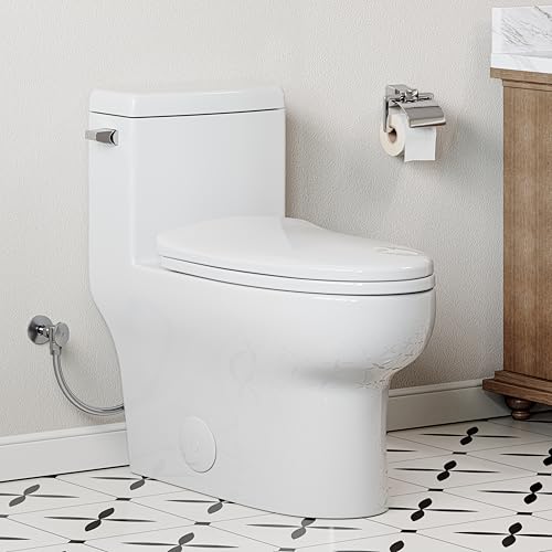 HOROW One-Piece Elongated Toilet 1.28
