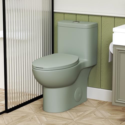 One Piece Toilet Green Toilet