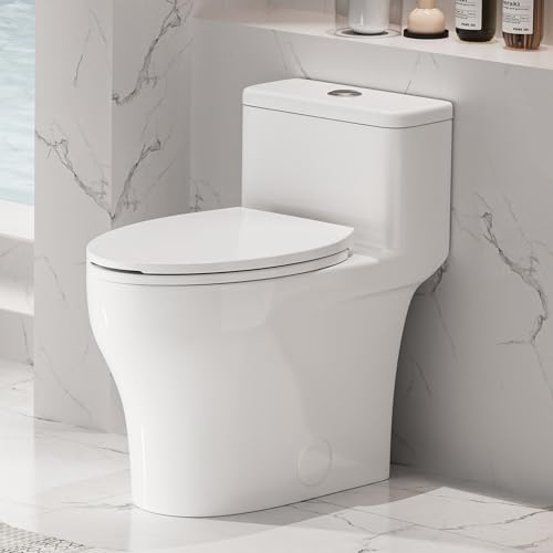 Elongated One Piece Toilet with