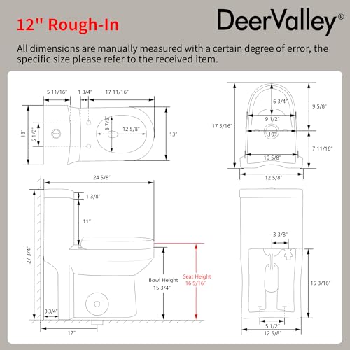 DeerValley Compact One Piece Toilet view 2