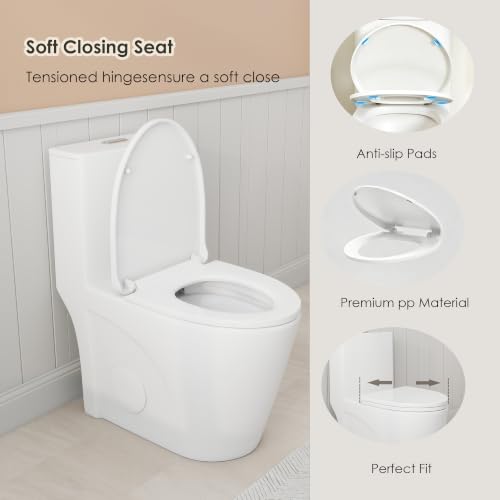 One Piece Toilet Elongated with view 4