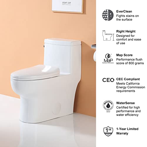 HOROW HR-ST076W Elongated Toilet with view 5