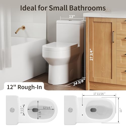 DeerValley Compact One Piece Toilet view 2