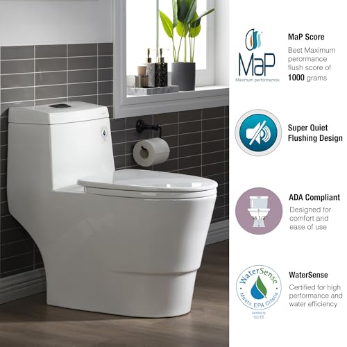 WOODBRIDGEE One Piece Toilet with view 4