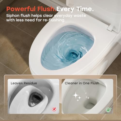 HOROW HR-ST076W Elongated Toilet with view 5