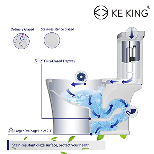 Elongated One-Piece Toilet Full Skirt view 5