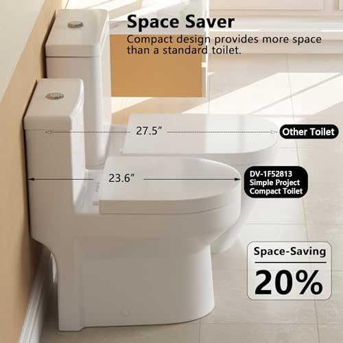 DeerValley Compact One Piece Toilet view 3