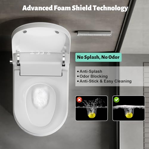 Smart Toilet with Bidet Built view 3