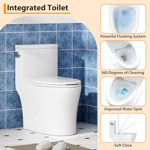 One-Piece Toilet for Bathroom Comfort view 3