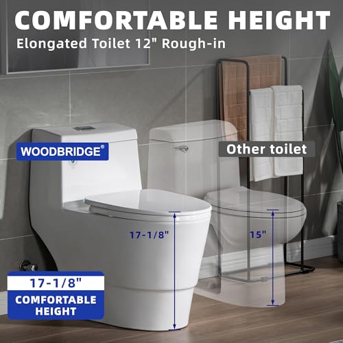 WOODBRIDGEE One Piece Toilet with view 5
