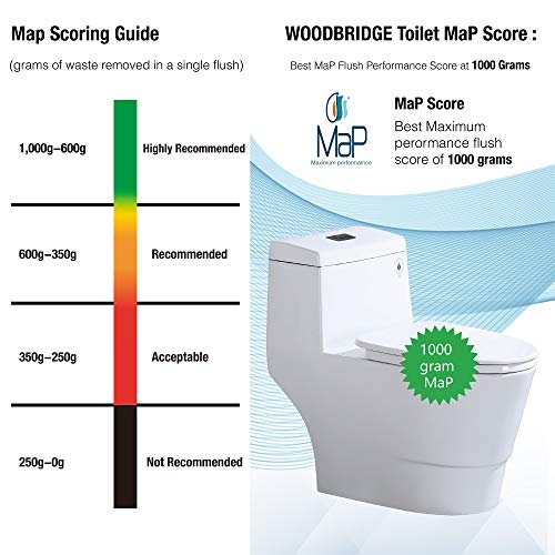 WOODBRIDGEE One Piece Toilet with view 3