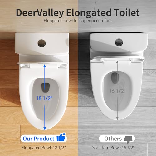 DeerValley Elongated One-Piece Toilet with view 4